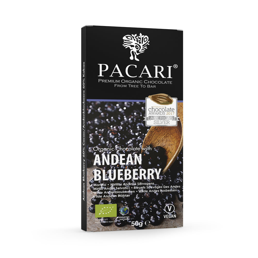 Organic Chocolate Bar with Andean Blueberry