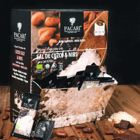 Organic Chocolate with Cuzco Pink Salt and Cacao Nibs - 60 - Cacao - Minibars - Pacari - 100 pieces
