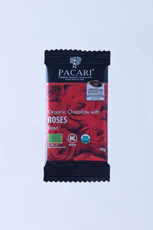 Organic Chocolate with Andean Rose mini bar, 10g 